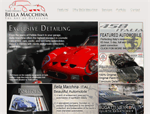 Tablet Screenshot of belladetailing.com